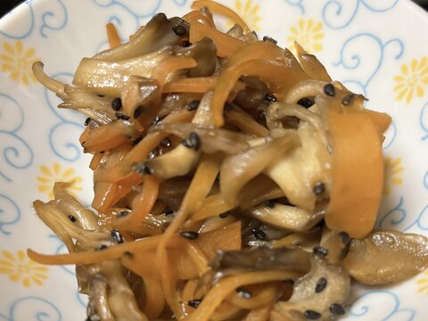 すき焼きのタレで簡単！まいたけとにんじんのきんぴら